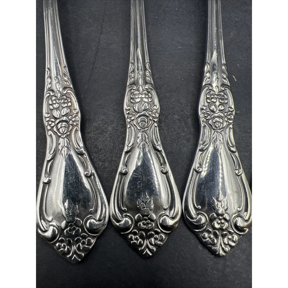 Oneida Kennett Square Distinction Deluxe Stainless Salad Forks Set Of 6 Vtg HH
